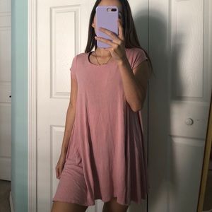 Pink t shirt dress